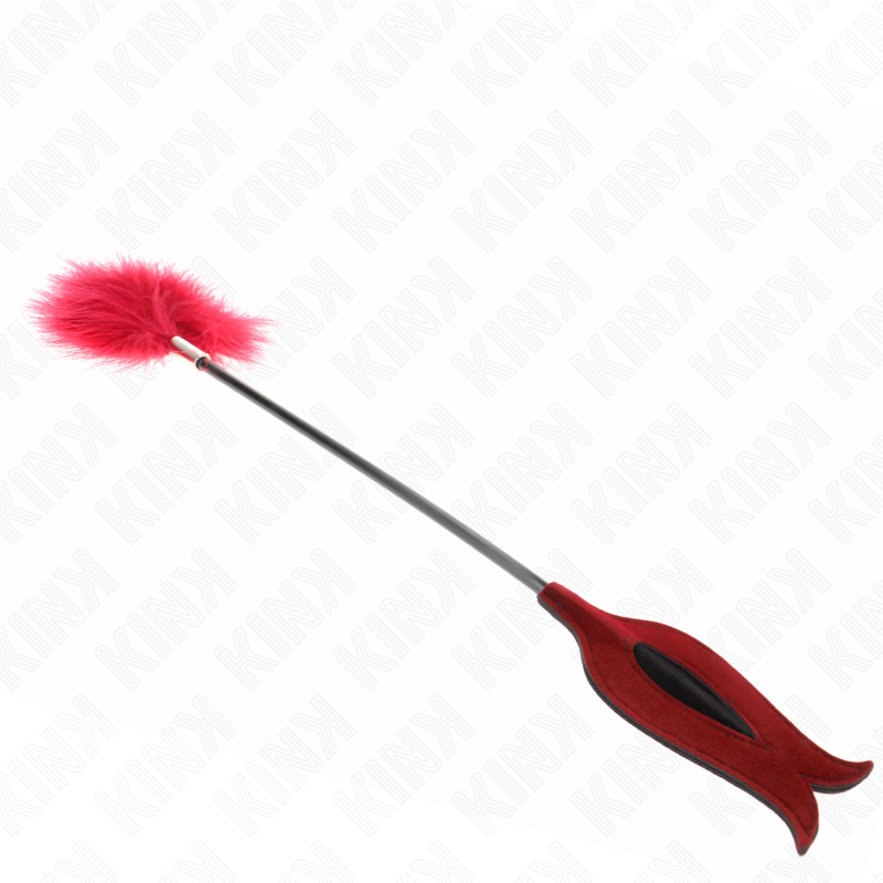 Kink - Piume Sollecitanti Con Pagaia A Forma Di Rosa 8 Cm - KINK IMPACT & TOUCH - Fruste e Sculacciatori | erosidea.com