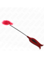 Kink - Piume Sollecitanti Con Pagaia A Forma Di Rosa 8 Cm - KINK IMPACT & TOUCH - Fruste e Sculacciatori | erosidea.com
