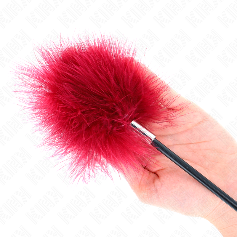 Kink - Piume Sollecitanti Con Pagaia A Forma Di Rosa 8 Cm - KINK IMPACT & TOUCH - Fruste e Sculacciatori | erosidea.com