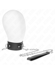 Kink - Collana Con Guinzaglio 65 Cm 3 Modello Anelli 2 Regolabile 36-43 Cm X 5 Cm - KINK COLLAR & GAG - Collari e Guinzagli | erosidea.com