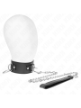 Kink - Collana Con Guinzaglio 65 Cm 3 Modello Anelli 2 Regolabile 36-43 Cm X 5 Cm - KINK COLLAR & GAG - Collari e Guinzagli | erosidea.com