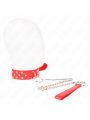 Kink - Collana Con Cinturino Ad Anello Rivetto Con Cintura 65 Cm Rosso Regolabile 36-50 Cm X 38 Cm - KINK COLLAR & GAG - Bondage | erosidea.com