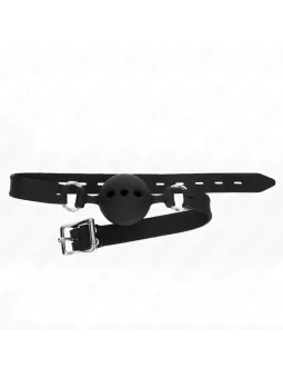 Kink - Bavaglio Sfera Traspirante 4 Cm Con Doppio Rivetto In Cuoio 625 X 25 Cm Regolabile 42-58 Cm - - Ball Gag e Bavagli | erosidea.com