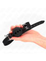 Kink - Bavaglio In Silicone Intero 55 X 2 Cm Con Sfera Da 5 Cm Misura L Nero Regolabile 35-51 Cm - KINK COLLAR & GAG - Ball Gag e Bavagli | erosidea.com