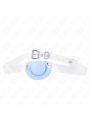 Kink - Bavaglio A Forma Di Ciuccio Azzurro 5.5 X 4 Cm Regolabile 43-60 Cm - KINK COLLAR & GAG - Ball Gag e Bavagli | erosidea.com