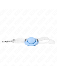 Kink - Bavaglio A Forma Di Ciuccio Azzurro 5.5 X 4 Cm Regolabile 43-60 Cm - KINK COLLAR & GAG - Ball Gag e Bavagli | erosidea.com