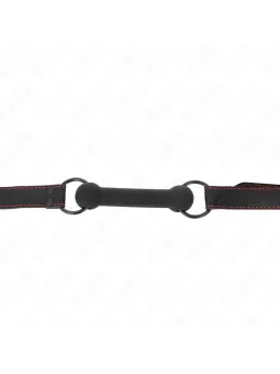 Kink - Palla Traspirante Bavaglio 4 Cm Con Doppio Rivetto Rosso 625 X 25 Cm Regolabile 42-58 Cm - KINK COLLAR & GAG - Ball Gag e Bavagli | erosidea.com