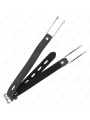 Kink - Gancio In Metallo 11.5 Cm Con Cinturino In Similpelle Regolabile 39-58 Cm X 2 Cm - KINK COLLAR & GAG - Bondage | erosidea.com