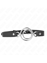 Kink - Bavaglio Con O-Ring Multipli 5 Cm Nero 63 X 25 Cm - KINK COLLAR & GAG - Ball Gag e Bavagli | erosidea.com