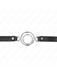 Kink - Bavaglio Con O-Ring Multipli 5 Cm Nero 63 X 25 Cm - KINK COLLAR & GAG - Ball Gag e Bavagli | erosidea.com