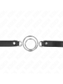 Kink - Bavaglio Con O-Ring Multipli 5 Cm Nero 63 X 25 Cm - KINK COLLAR & GAG - Ball Gag e Bavagli | erosidea.com