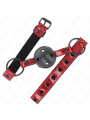 Kink - Palla In Similpelle Lucida 4.5 Cm Gag 63.5 X 2 Cm Regolabile 41 X 59 Cm - KINK COLLAR & GAG - Ball Gag e Bavagli | erosidea.com