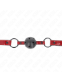 Kink - Palla In Similpelle Lucida 4.5 Cm Gag 63.5 X 2 Cm Regolabile 41 X 59 Cm - KINK COLLAR & GAG - Ball Gag e Bavagli | erosidea.com