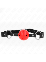 Kink - Palla Cava Dura Rossa 45 Cm Modello Gag 1 635 X 2 Cm - KINK COLLAR & GAG - Ball Gag e Bavagli | erosidea.com