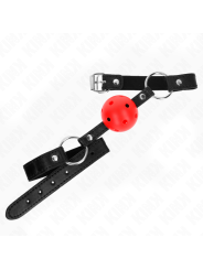 Kink - Palla Cava Dura Rossa 45 Cm Modello Gag 1 635 X 2 Cm - KINK COLLAR & GAG - Ball Gag e Bavagli | erosidea.com