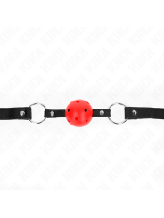 Kink - Palla Cava Dura Rossa 45 Cm Modello Gag 1 635 X 2 Cm - KINK COLLAR & GAG - Ball Gag e Bavagli | erosidea.com