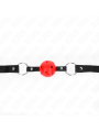 Kink - Palla Cava Dura Rossa 45 Cm Modello Gag 1 635 X 2 Cm - KINK COLLAR & GAG - Ball Gag e Bavagli | erosidea.com