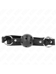 Kink - Sfera Cava Dura Nera 45 Cm Modello Gag 1 635 X 2 Cm - KINK COLLAR & GAG - Ball Gag e Bavagli | erosidea.com