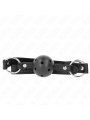 Kink - Sfera Cava Dura Nera 45 Cm Modello Gag 1 635 X 2 Cm - KINK COLLAR & GAG - Ball Gag e Bavagli | erosidea.com