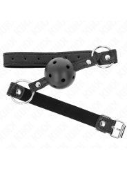 Kink - Sfera Cava Dura Nera 45 Cm Modello Gag 1 635 X 2 Cm - KINK COLLAR & GAG - Ball Gag e Bavagli | erosidea.com