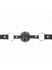 Kink - Sfera Cava Dura Nera 45 Cm Modello Gag 1 635 X 2 Cm - KINK COLLAR & GAG - Ball Gag e Bavagli | erosidea.com