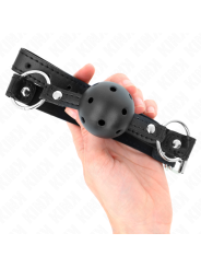 Kink - Sfera Cava Dura Nera 45 Cm Modello Gag 1 635 X 2 Cm - KINK COLLAR & GAG - Ball Gag e Bavagli | erosidea.com