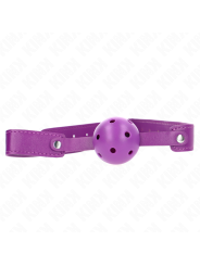 Kink - Palla Traspirante Viola 4.5 Cmgag 65 X 2.5 Cm - KINK COLLAR & GAG - Ball Gag e Bavagli | erosidea.com