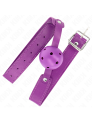 Kink - Palla Traspirante Viola 4.5 Cmgag 65 X 2.5 Cm - KINK COLLAR & GAG - Ball Gag e Bavagli | erosidea.com