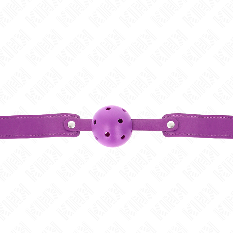 Kink - Palla Traspirante Viola 4.5 Cmgag 65 X 2.5 Cm - KINK COLLAR & GAG - Ball Gag e Bavagli | erosidea.com