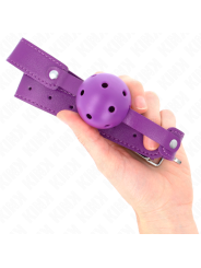 Kink - Palla Traspirante Viola 4.5 Cmgag 65 X 2.5 Cm - KINK COLLAR & GAG - Ball Gag e Bavagli | erosidea.com