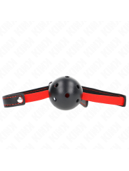 Kink - Bavaglio Hollow Hard Bocca 45 Cm Con Cintura Elastica 56 X 15 Cm - KINK COLLAR & GAG - Ball Gag e Bavagli | erosidea.com
