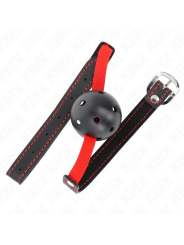 Kink - Bavaglio Hollow Hard Bocca 45 Cm Con Cintura Elastica 56 X 15 Cm - KINK COLLAR & GAG - Ball Gag e Bavagli | erosidea.com