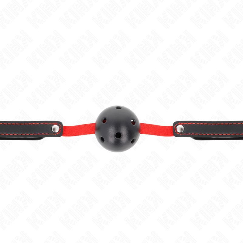 Kink - Bavaglio Hollow Hard Bocca 45 Cm Con Cintura Elastica 56 X 15 Cm - KINK COLLAR & GAG - Ball Gag e Bavagli | erosidea.com