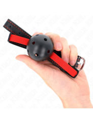 Kink - Bavaglio Hollow Hard Bocca 45 Cm Con Cintura Elastica 56 X 15 Cm - KINK COLLAR & GAG - Ball Gag e Bavagli | erosidea.com