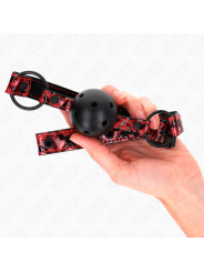 Kink - Palla Con Motivo A Diamanti 4.5 Cm Gag Modello 2 64.5 Cm Regolabile 42-60 Cm - KINK COLLAR & GAG - Ball Gag e Bavagli | erosidea.com