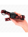 Kink - Palla Con Motivo A Diamanti 4.5 Cm Gag Modello 2 64.5 Cm Regolabile 42-60 Cm - KINK COLLAR & GAG - Ball Gag e Bavagli | erosidea.com