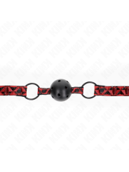 Kink - Palla Con Motivo A Diamanti 4.5 Cm Gag Modello 2 64.5 Cm Regolabile 42-60 Cm - KINK COLLAR & GAG - Ball Gag e Bavagli | erosidea.com