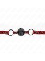 Kink - Palla Con Motivo A Diamanti 4.5 Cm Gag Modello 2 64.5 Cm Regolabile 42-60 Cm - KINK COLLAR & GAG - Ball Gag e Bavagli | erosidea.com
