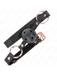 Kink - Palla Premium In Tpe 4 Cm Gag 60 X 2 Cm - KINK COLLAR & GAG - Ball Gag e Bavagli | erosidea.com