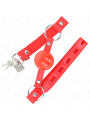 Kink - Balla In Tpe 4 Cm Con Serratura Rojo 60 X 2 Cm - KINK COLLAR & GAG - Bondage | erosidea.com