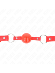 Kink - Balla In Tpe 4 Cm Con Serratura Rojo 60 X 2 Cm - KINK COLLAR & GAG - Bondage | erosidea.com