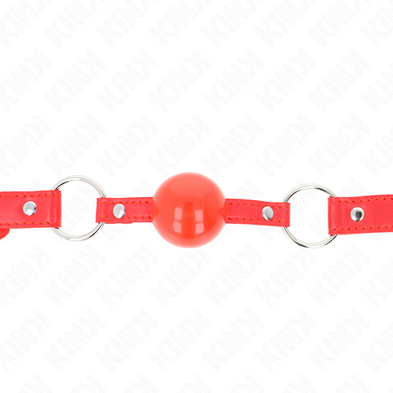 Kink - Balla In Tpe 4 Cm Con Serratura Rojo 60 X 2 Cm - KINK COLLAR & GAG - Bondage | erosidea.com