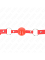 Kink - Balla In Tpe 4 Cm Con Serratura Rojo 60 X 2 Cm - KINK COLLAR & GAG - Bondage | erosidea.com