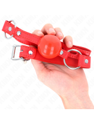 Kink - Balla In Tpe 4 Cm Con Serratura Rojo 60 X 2 Cm - KINK COLLAR & GAG - Bondage | erosidea.com