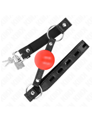 Kink - Palla In Tpe Rossa 4 Cm Gag 60 X 2 Cm - KINK COLLAR & GAG - Ball Gag e Bavagli | erosidea.com