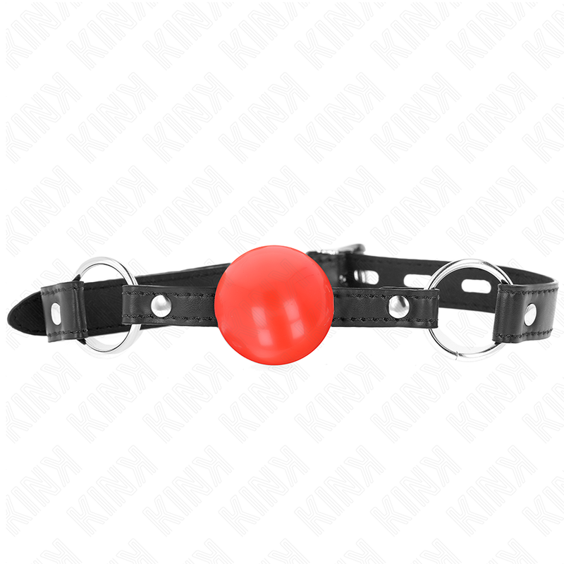 Kink - Palla In Tpe Rossa 4 Cm Gag 60 X 2 Cm - KINK COLLAR & GAG - Ball Gag e Bavagli | erosidea.com