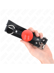 Kink - Palla In Tpe Rossa 4 Cm Gag 60 X 2 Cm - KINK COLLAR & GAG - Ball Gag e Bavagli | erosidea.com