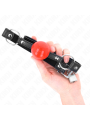Kink - Ball 4 Cm Gag Con Serratura Sfera Rossa Cinturino Nero 60 X 2 Cm - KINK COLLAR & GAG - Ball Gag e Bavagli | erosidea.com