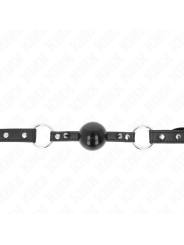 Kink - Ball Gag 4 Cm Con Rivetto Punta E Chiusura A Scatto 65 X 2 Cm - KINK COLLAR & GAG - Ball Gag e Bavagli | erosidea.com