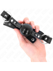 Kink - Ball Gag 4 Cm Con Rivetto Punta E Chiusura A Scatto 65 X 2 Cm - KINK COLLAR & GAG - Ball Gag e Bavagli | erosidea.com